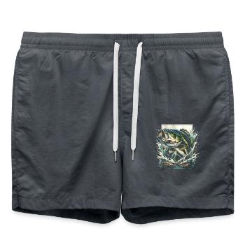 Poisson bar - Short de bain - charbon - Devant - AI Model Male 185 light (185cm)