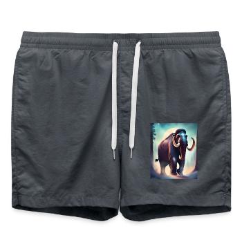 Mammouth majestueux - Short de bain - charbon - Devant - AI Model Male 185 light (185cm)