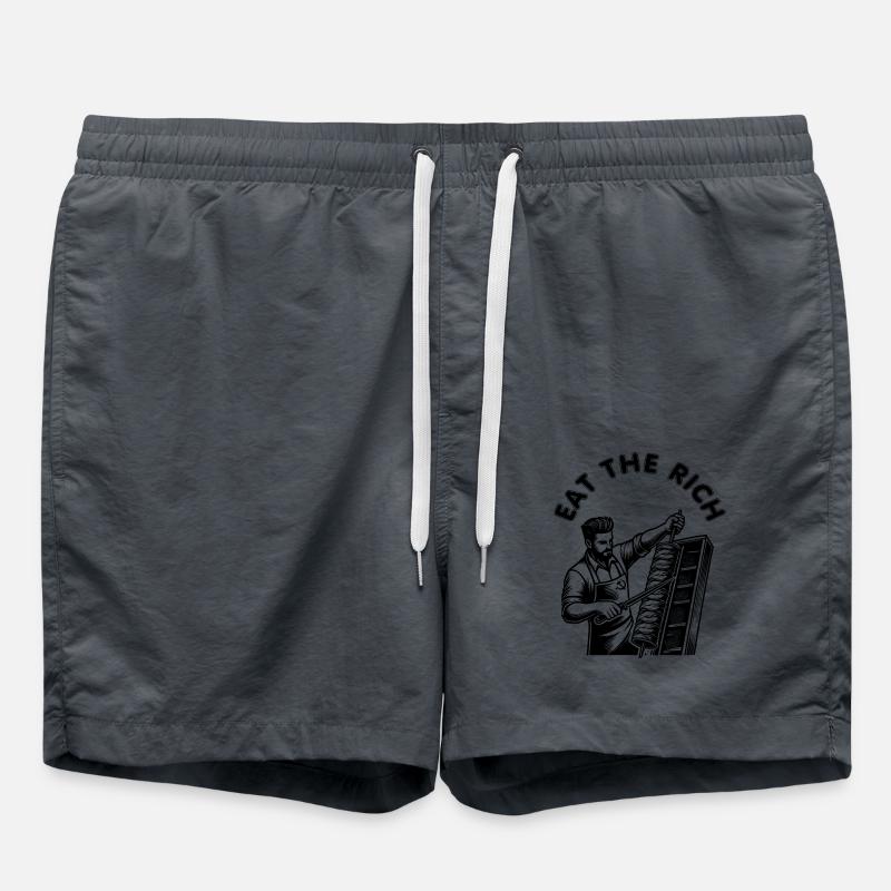 Eat the rich - Swim Trunks - anthracite