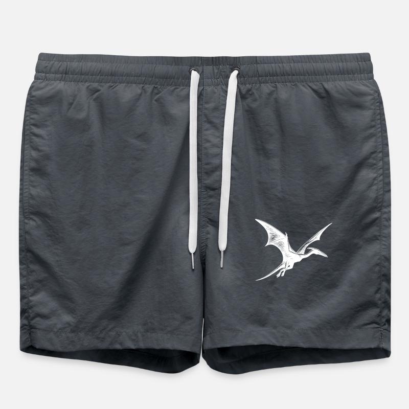 Pterosaur Dino Pteranodon Flying Dinosaur - Swim Trunks - anthracite
