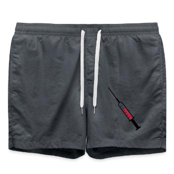 Seringue en tant que vecteur - Short de bain - charbon - Devant - AI Model Male 185 light (185cm)