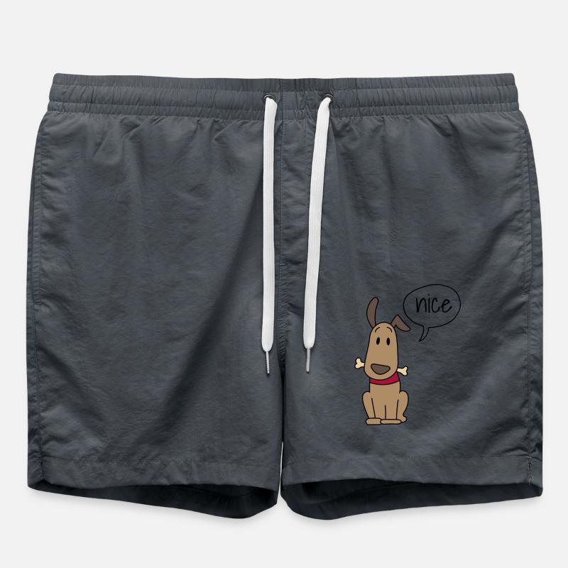 Cute dog - Swim Trunks - anthracite