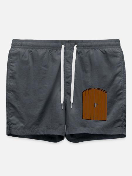 Wooden door - Swim Trunks - anthracite