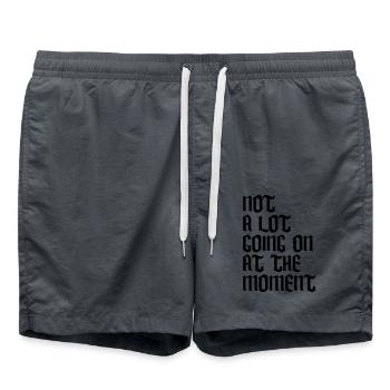 Il ne se passe pas grand-chose - Short de bain - charbon - Devant - AI Model Male 185 light (185cm)