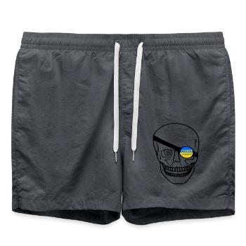 Slava ukraini - Badeshorts - Anthrazit - Vorne - AI Model Male 185 light (185cm)