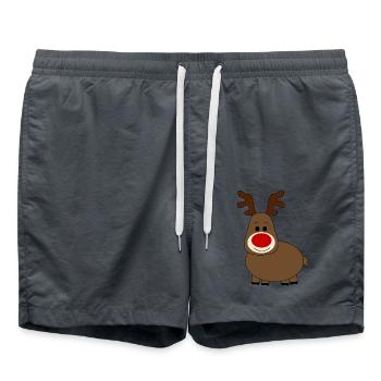 Noël des rennes - Short de bain - charbon - Devant - AI Model Male 185 light (185cm)