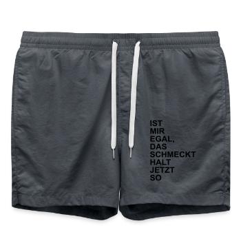 kochen - Badeshorts - Anthrazit - Vorne - AI Model Male 185 light (185cm)