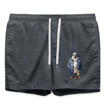 Hawk Graffiti. Predatory street style. - Swim Trunks - anthracite - Front - AI Model Male 185 light (185cm)