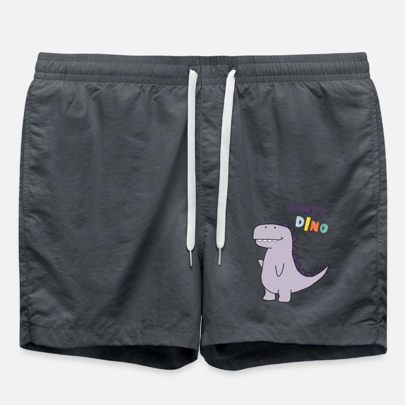 Dino Design - Swim Trunks - anthracite