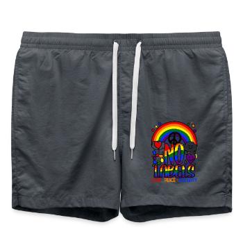 No Labels Design LGBT Regenbogen & Gleichberechtigung - Badeshorts - Anthrazit - Vorne - AI Model Male 185 light (185cm)