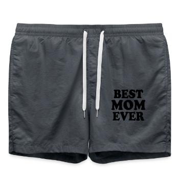 Best mom ever - Badeshorts - Anthrazit - Vorne - AI Model Male 185 light (185cm)