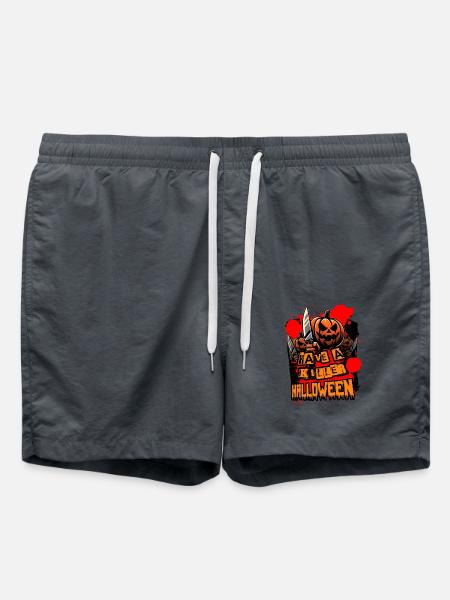 Killer Halloween Pumpkin - Swim Trunks - anthracite