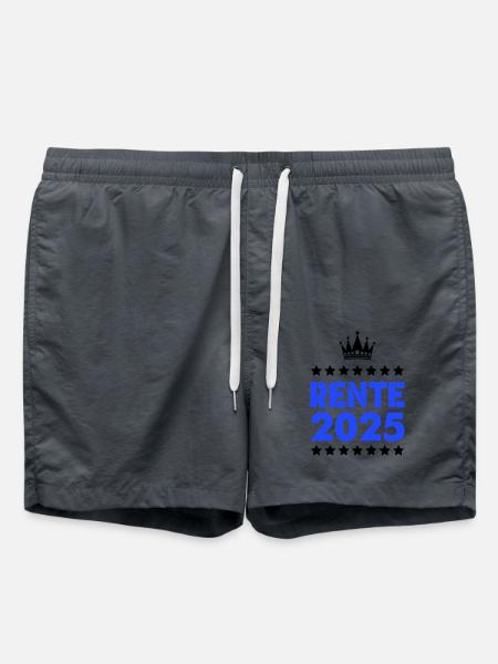 Rente 2025 - Short de bain - charbon