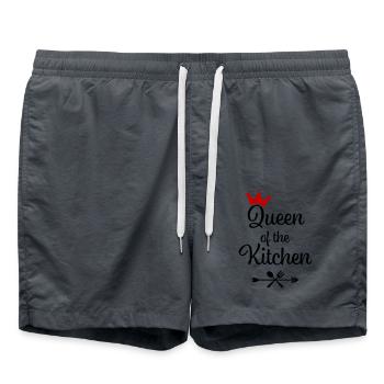 Tablier de cuisine amusant pour les femmes - Short de bain - charbon - Devant - AI Model Male 185 light (185cm)