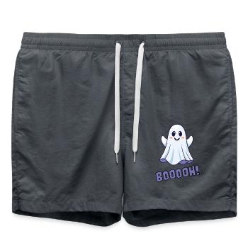 Cute Ghost - Badeshorts - Anthrazit - Vorne - AI Model Male 185 light (185cm)