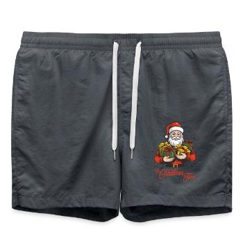 Père Noël - Short de bain - charbon - Devant - AI Model Male 185 light (185cm)