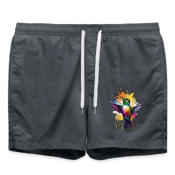 Oiseau - Short de bain - charbon - Devant - AI Model Male 185 light (185cm)