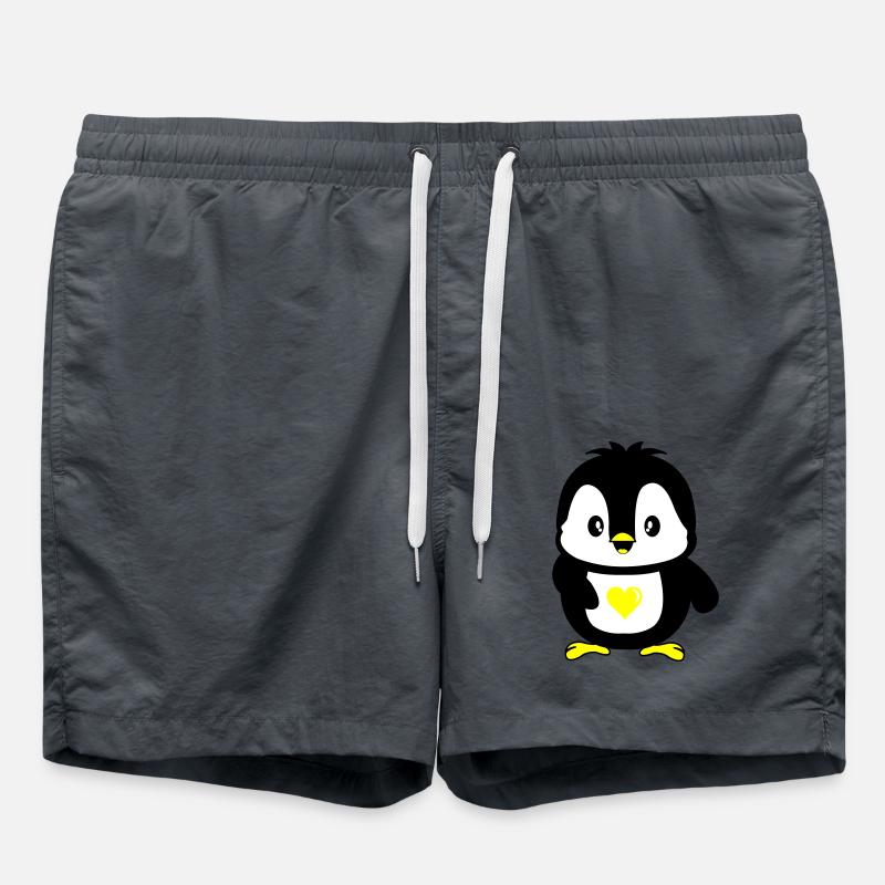 Pingouin mignon - Short de bain - charbon