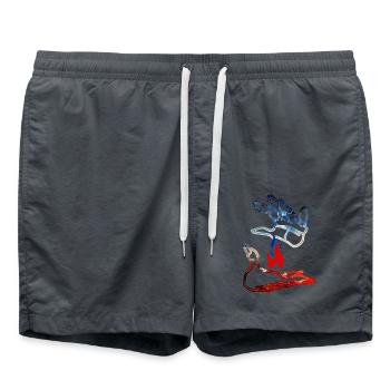Flamme Fr - Short de bain - charbon - Devant - AI Model Male 185 light (185cm)