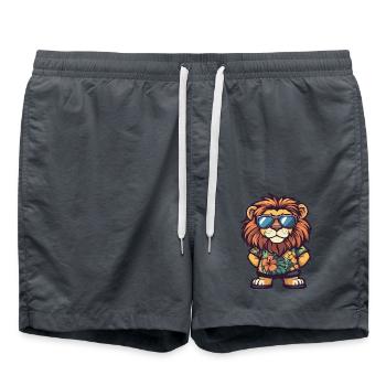 Lion BD Drôle d’été - Short de bain - charbon - Devant - AI Model Male 185 light (185cm)