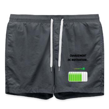 MOTIVIERENDE BELASTUNG - Badeshorts - Anthrazit - Vorne - AI Model Male 185 light (185cm)