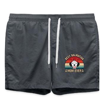 Best Dalmatian Mom Ever - Badeshorts - Anthrazit - Vorne - AI Model Male 185 light (185cm)