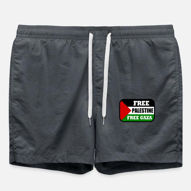 Free palestine - Short de bain - charbon