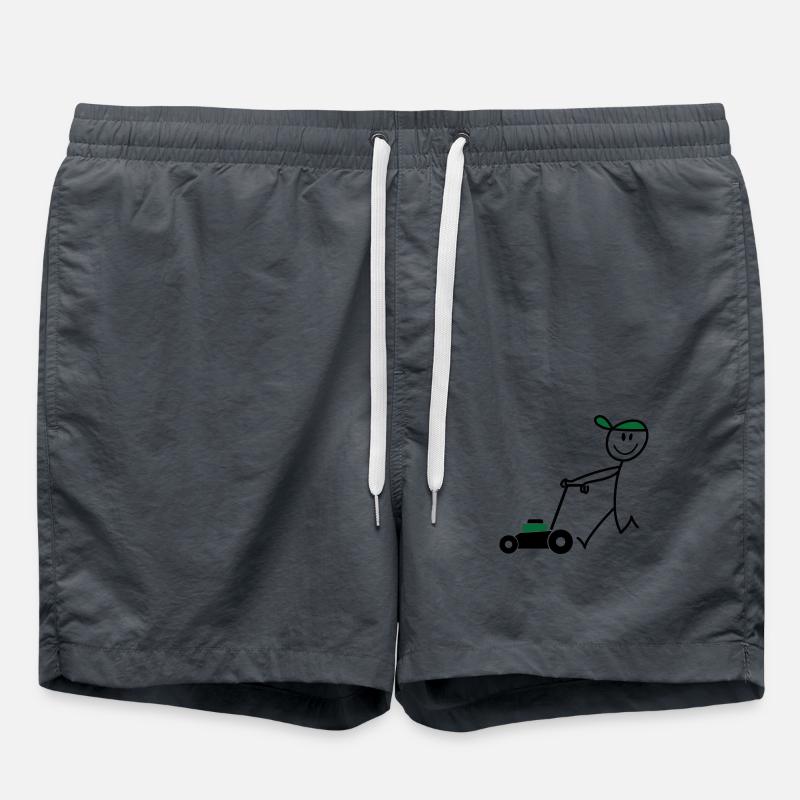 Tondeuses à gazon - Short de bain - charbon