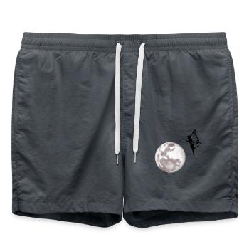 Fairy fairies elf flying moonlight magic mythical creatures - Swim Trunks - anthracite - Front - AI Model Male 185 light (185cm)