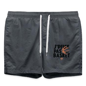 Je Peux Pas J'ai Basket Cadeau Basketball - Short de bain - charbon - Devant - AI Model Male 185 light (185cm)