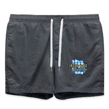 Maßvoll genießen - Badeshorts - Anthrazit - Vorne - AI Model Male 185 light (185cm)