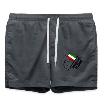 Women life freedom - Short de bain - charbon - Devant - AI Model Male 185 light (185cm)