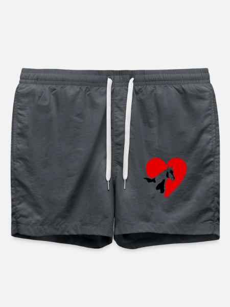 Paint Horse - Badeshorts - Anthrazit