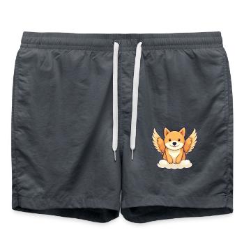 Coole Wassermelone - Design mit Sonnenbrille und - Badeshorts - Anthrazit - Vorne - AI Model Male 185 light (185cm)