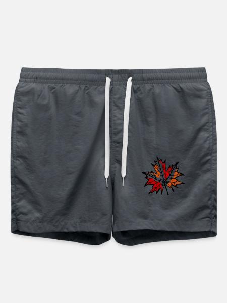 Autumn Leaf 1 - Swim Trunks - anthracite