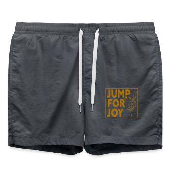 Frog - Amphibian Animal - Swim Trunks - anthracite - Front - AI Model Male 185 light (185cm)