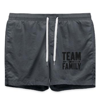Team-Familie - Badeshorts - Anthrazit - Vorne - AI Model Male 185 light (185cm)