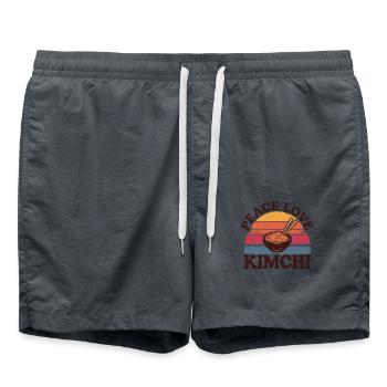 Statement für Kimchi-Fans - Badeshorts - Anthrazit - Vorne - AI Model Male 185 light (185cm)