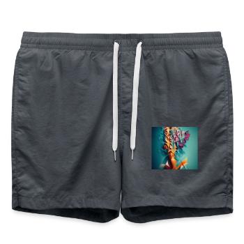 1000038767 - Badeshorts - Anthrazit - Vorne - AI Model Male 185 light (185cm)