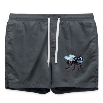 Housefly - Swim Trunks - anthracite - Front - AI Model Male 185 light (185cm)
