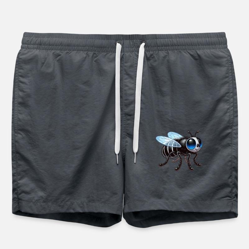 Stubenfliege - Badeshorts - Anthrazit