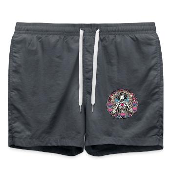Déesse de la Saint-Valentin - Short de bain - charbon - Devant - AI Model Male 185 light (185cm)