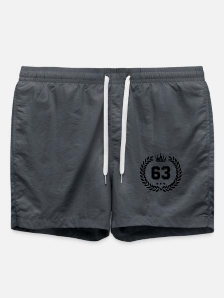 wappen 63 - Badeshorts - Anthrazit
