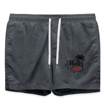 Malle 2025 Palme - Badeshorts - Anthrazit - Vorne - AI Model Male 185 light (185cm)