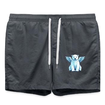Ours Ours Polaire Ailes d’Ange - Short de bain - charbon - Devant - AI Model Male 185 light (185cm)