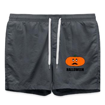 HALLOWEEN. CITROUILLE. CITROUILLE HALLOWEEN - Short de bain - charbon - Devant - AI Model Male 185 light (185cm)