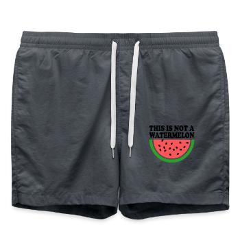 THIS IS NOT A WATERMELON - Badeshorts - Anthrazit - Vorne - AI Model Male 185 light (185cm)