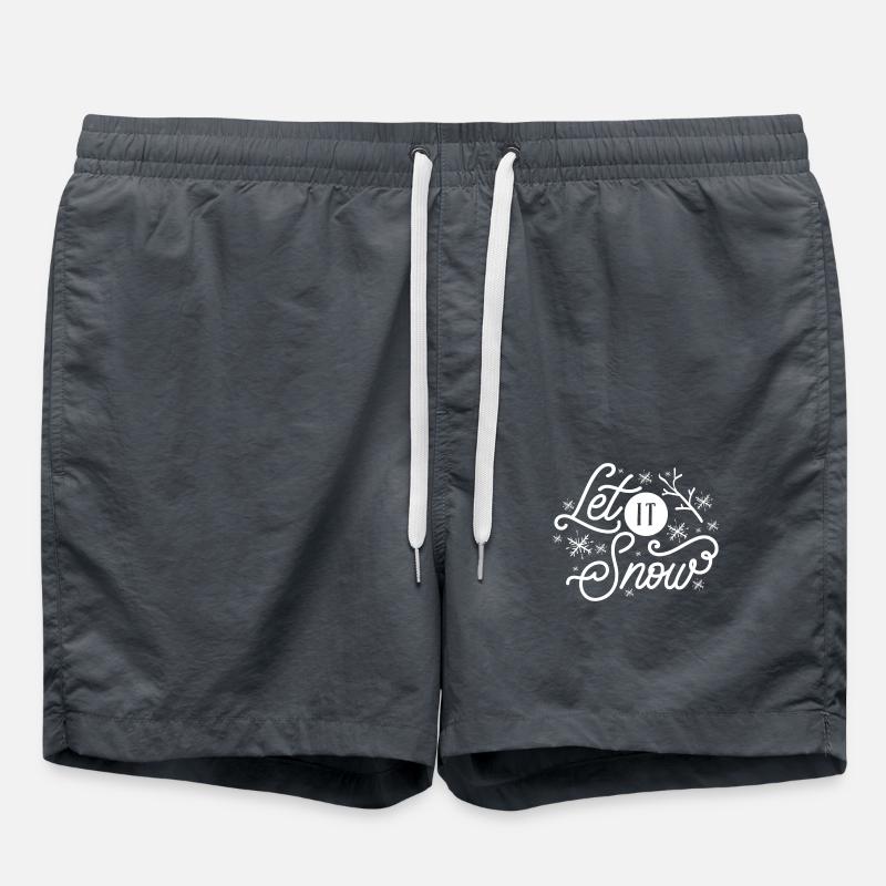 Let it Snow - Swim Trunks - anthracite