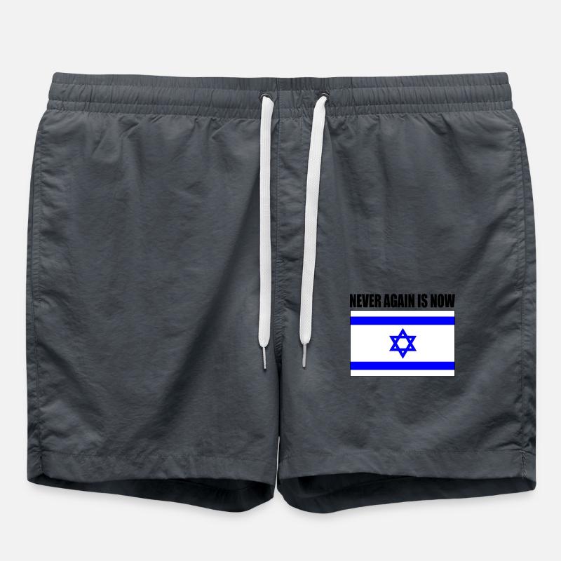 Never again is now - Badeshorts - Anthrazit