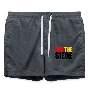 End the siege - Badeshorts - Anthrazit - Vorne - AI Model Male 185 light (185cm)